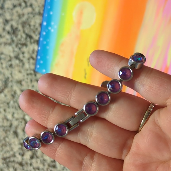 Ice bracelet purple iridescent color - Picture 4 of 5